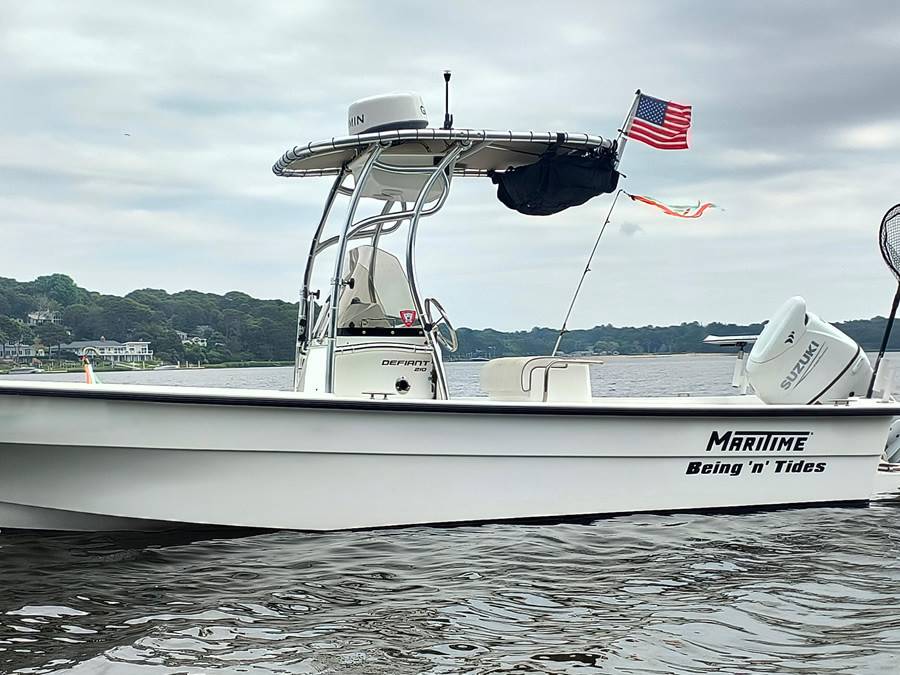 2021 Maritime 210 Defiant with a boat t-top, photo 1 of 10