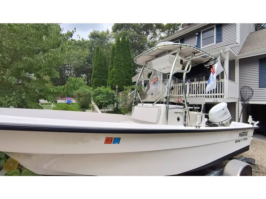 2021 Maritime 210 Defiant with a boat t-top, photo 3 of 10